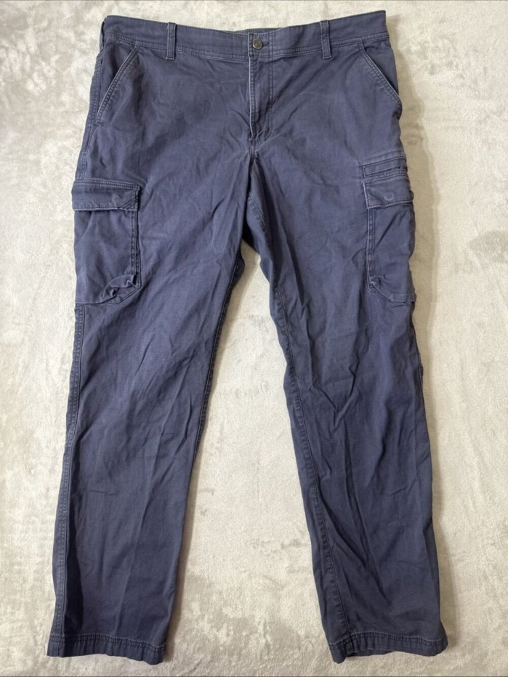 L.L.Bean BeanFlex cargo pants blue stretch outdoor hiking mens 38x34